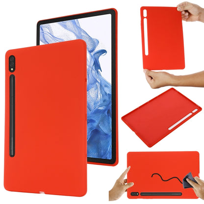 Pure Color Liquid Silicone Shockproof Tablet Case