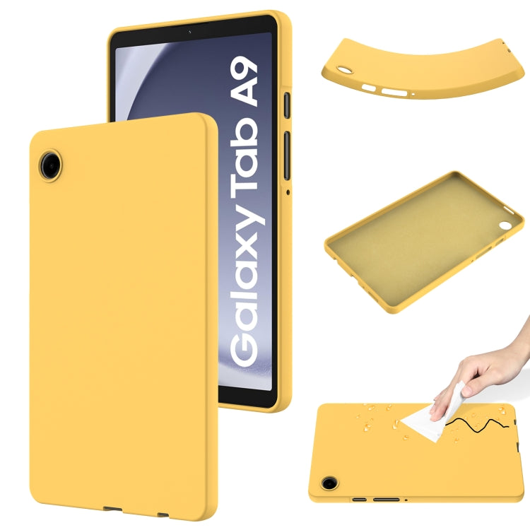 Pure Color Liquid Silicone Shockproof Tablet Case