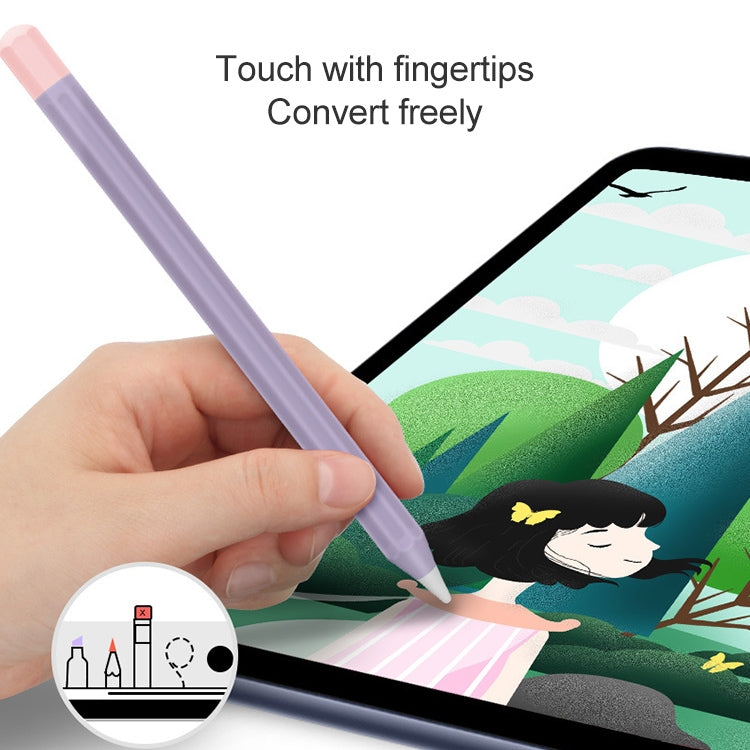 Stylus Touch Pen Split Contrast Color Silicone Protective Case