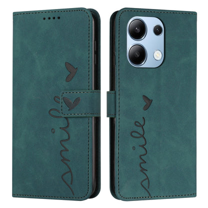 Skin Feel Heart Embossed Leather Phone Case with Long Lanyard, Series 3