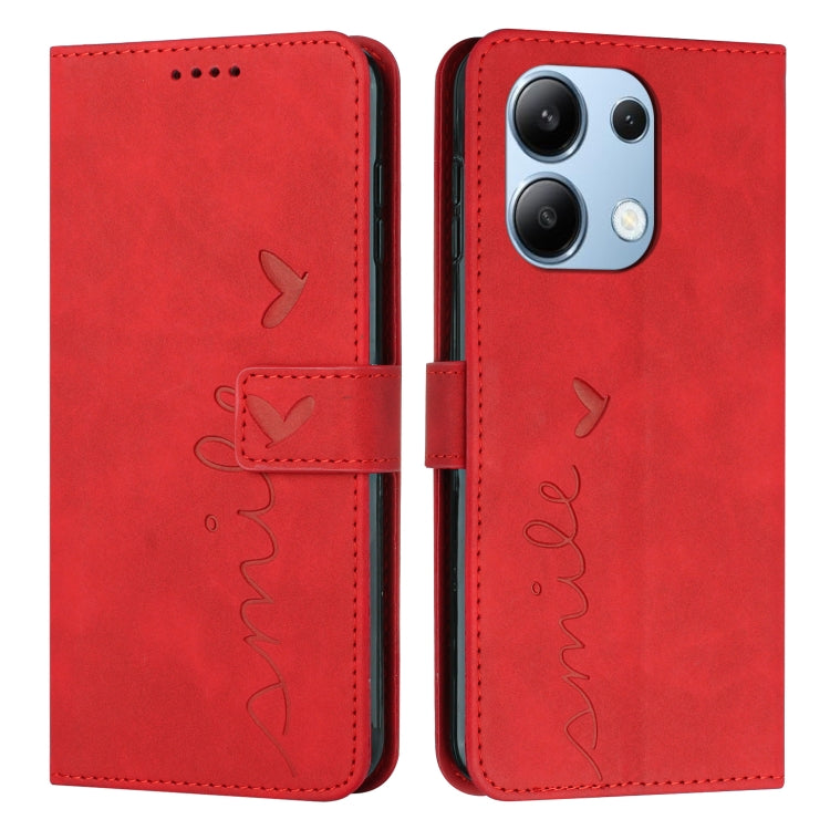 Skin Feel Heart Embossed Leather Phone Case with Long Lanyard, Series 3