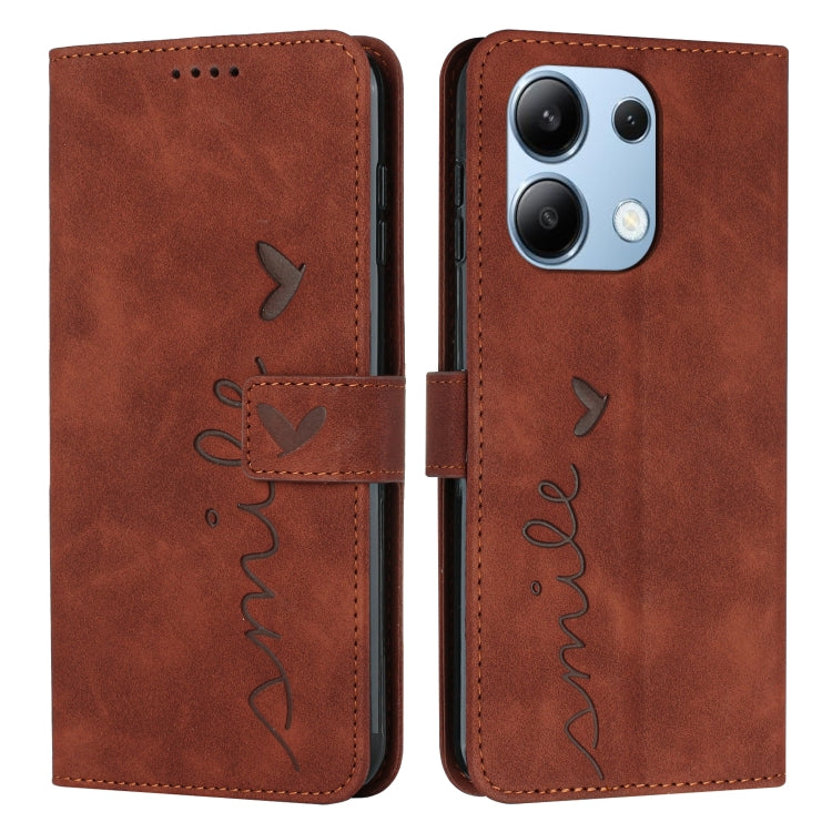Skin Feel Heart Embossed Leather Phone Case with Long Lanyard, Series 3