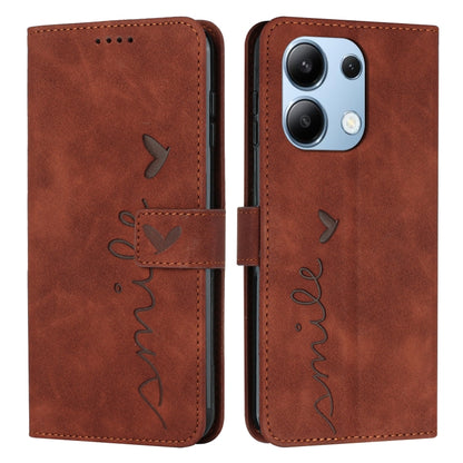 Skin Feel Heart Embossed Leather Phone Case with Long Lanyard, Series 3
