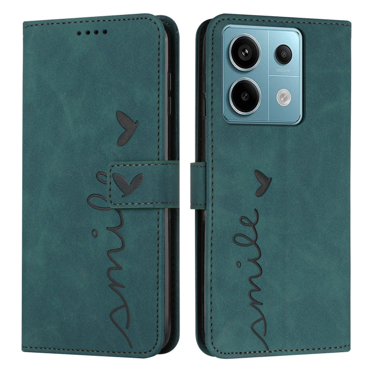 Skin Feel Heart Embossed Leather Phone Case with Long Lanyard, Series 3