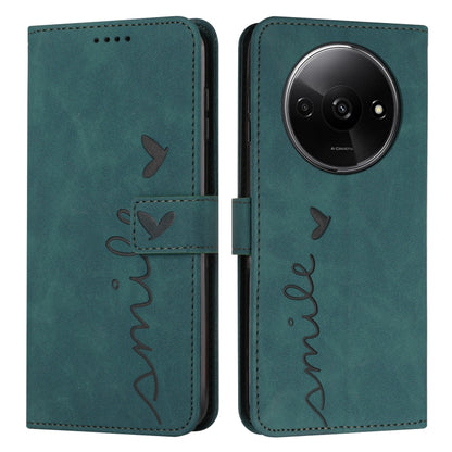 Skin Feel Heart Embossed Leather Phone Case with Long Lanyard, Series 3