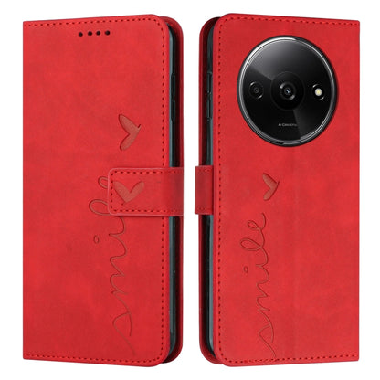 Skin Feel Heart Embossed Leather Phone Case with Long Lanyard, Series 3