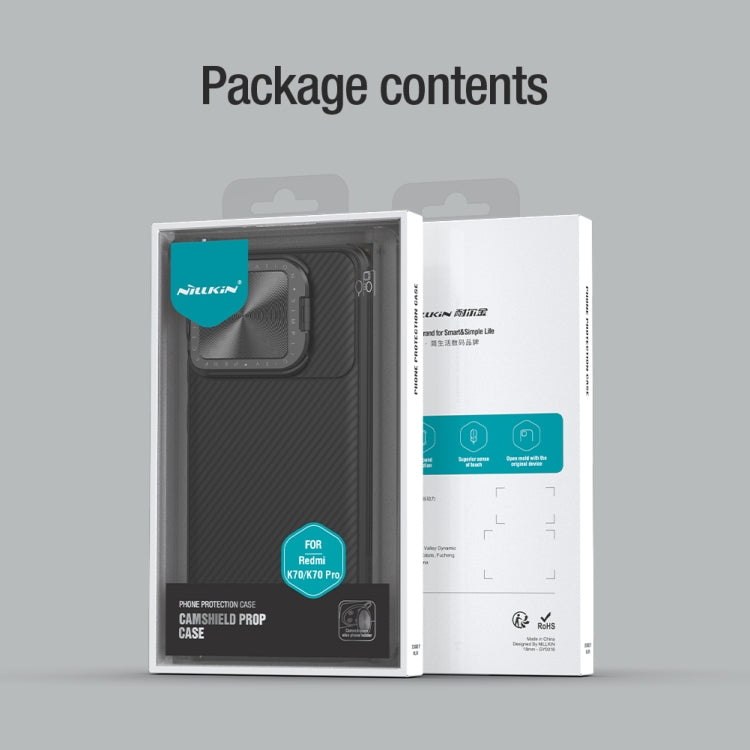 NILLKIN Black Mirror Prop CD Texture Mirror Phone Case, For Xiaomi Redmi K70/K70 Pro