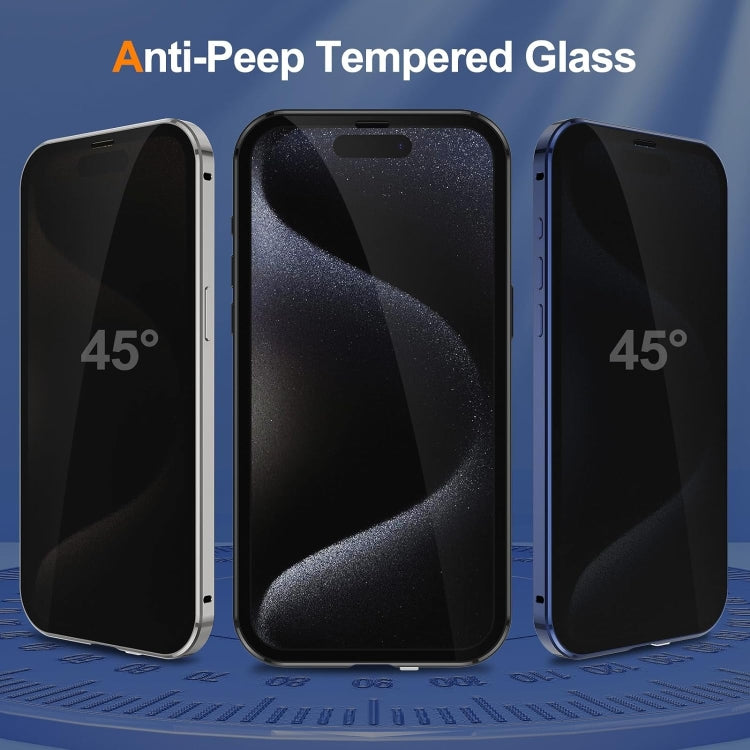 Anti-peeping Magnetic Double-sided Tempered Glass Phone Case