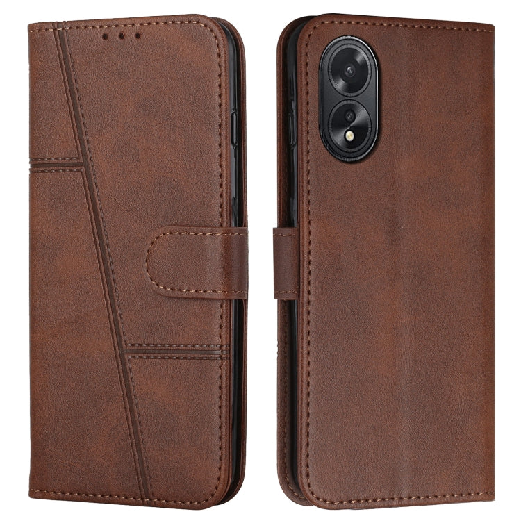 Stitching Calf Texture Buckle Leather Phone Case, Series 1