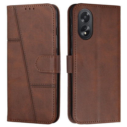 Stitching Calf Texture Buckle Leather Phone Case, Series 1