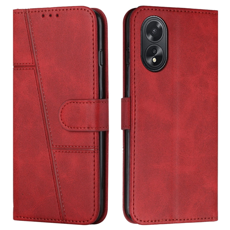 Stitching Calf Texture Buckle Leather Phone Case, Series 1