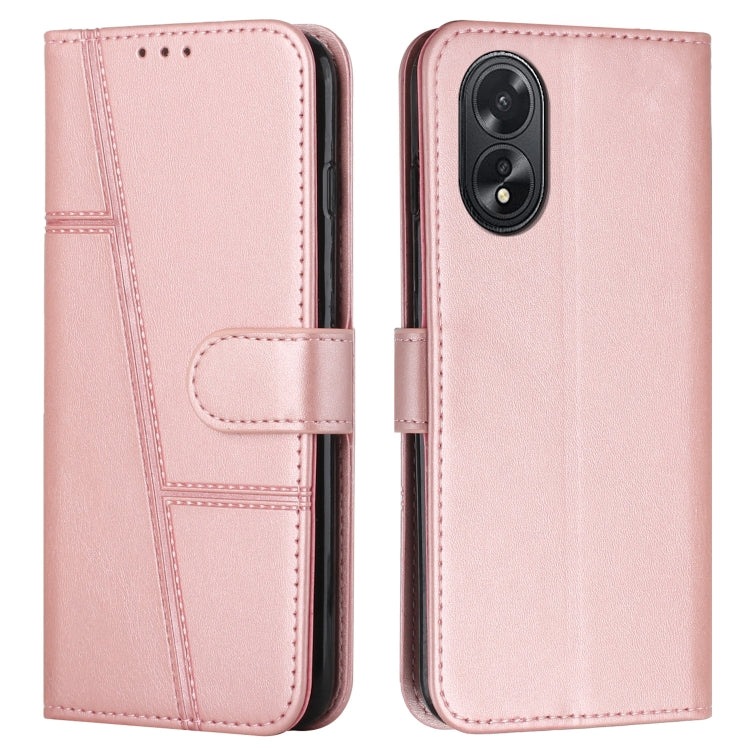 Stitching Calf Texture Buckle Leather Phone Case, Series 1