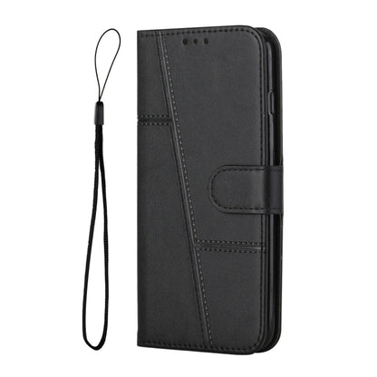 Stitching Calf Texture Buckle Leather Phone Case, Series 1