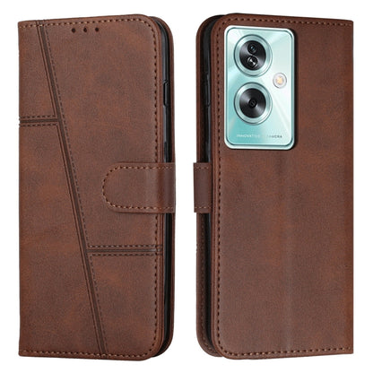 Stitching Calf Texture Buckle Leather Phone Case, Series 1