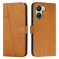 Stitching Calf Texture Buckle Leather Phone Case, Series 1