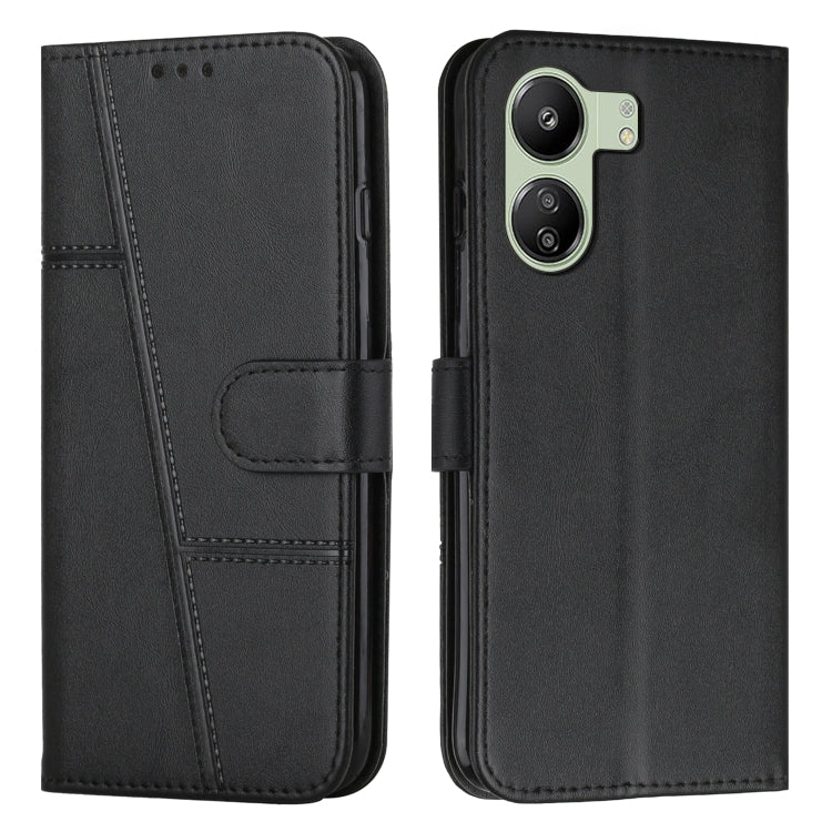 Stitching Calf Texture Buckle Leather Phone Case, Series 1