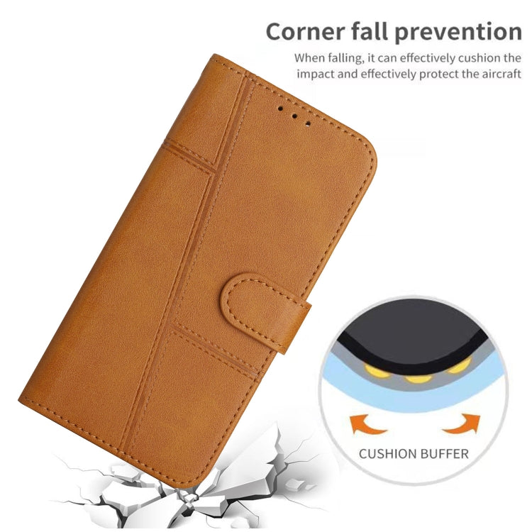 Stitching Calf Texture Buckle Leather Phone Case, Series 1