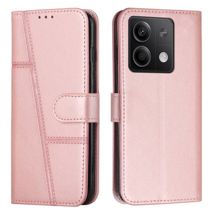 Stitching Calf Texture Buckle Leather Phone Case