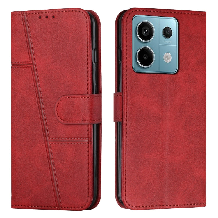 Stitching Calf Texture Buckle Leather Phone Case, Series 2