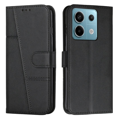 Stitching Calf Texture Buckle Leather Phone Case, Series 2