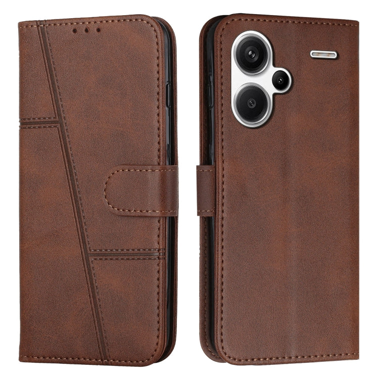 Stitching Calf Texture Buckle Leather Phone Case, Series 1