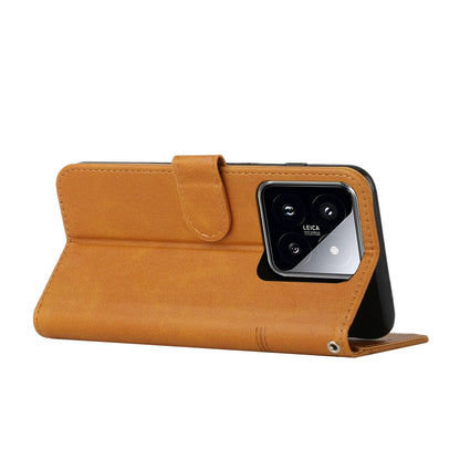 Stitching Calf Texture Buckle Leather Phone Case