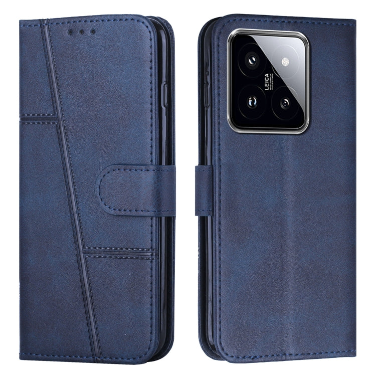 Stitching Calf Texture Buckle Leather Phone Case