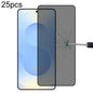 25pcs Full Cover Anti-peeping Tempered Glass Film,  Support Fingerprint Unlocking, For Samsung Galaxy S26+ 5G, For Samsung Galaxy S26 Ultra 5G, For Samsung Galaxy S26 5G, For Samsung Galaxy S25 Edge 5G, For Samsung Galaxy S25 5G                        ...