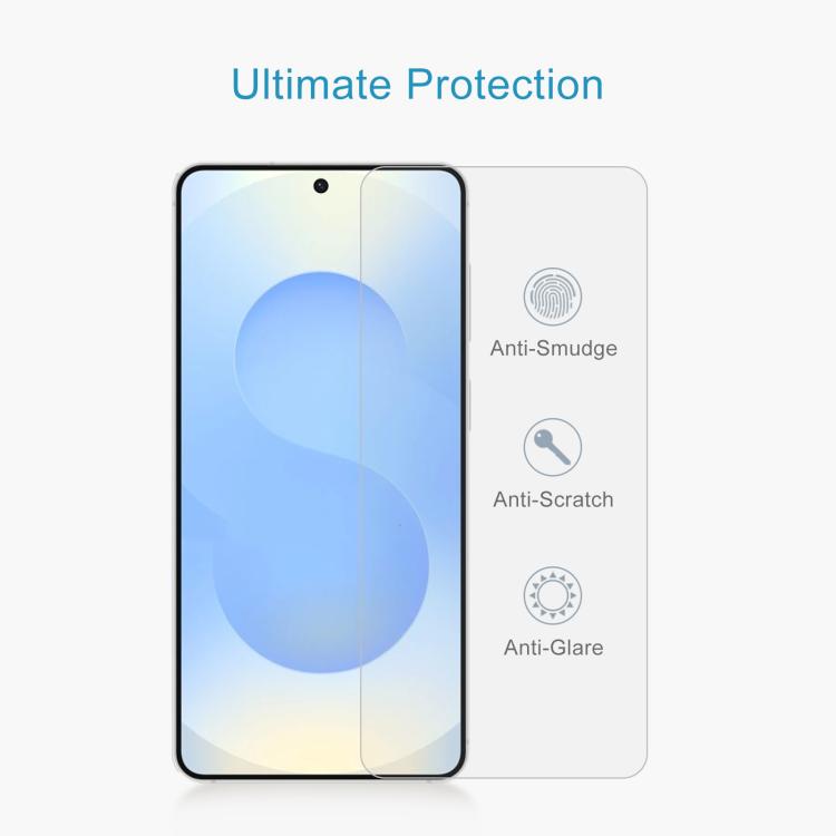 0.18mm 9H 2.5D Tempered Glass Film, Support Fingerprint Unlocking, For Samsung Galaxy S26+ 5G, For Samsung Galaxy S26 Edge 5G, For Samsung Galaxy S26 Ultra 5G, For Samsung Galaxy S26 5G, For Samsung Galaxy S25 Edge 5G, For Samsung Galaxy S25 5G        ...