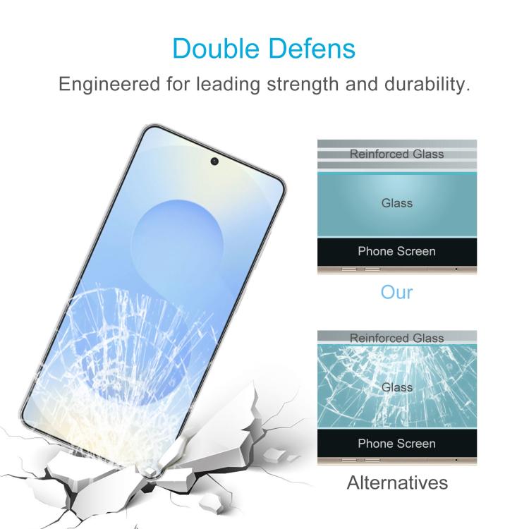 0.18mm 9H 2.5D Tempered Glass Film, Support Fingerprint Unlocking, For Samsung Galaxy S26+ 5G, For Samsung Galaxy S26 Edge 5G, For Samsung Galaxy S26 Ultra 5G, For Samsung Galaxy S26 5G, For Samsung Galaxy S25 Edge 5G, For Samsung Galaxy S25 5G        ...