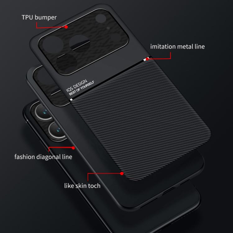 Classic Tilt Strip Grain Magnetic Shockproof PC + TPU Phone Case, For iPhone 18 Pro / 17 Pro, For iPhone 18 Pro Max / 17 Pro Max, For iPhone 17, For iPhone Air, For iPhone 16 Pro Max, For iPhone 16 Pro
