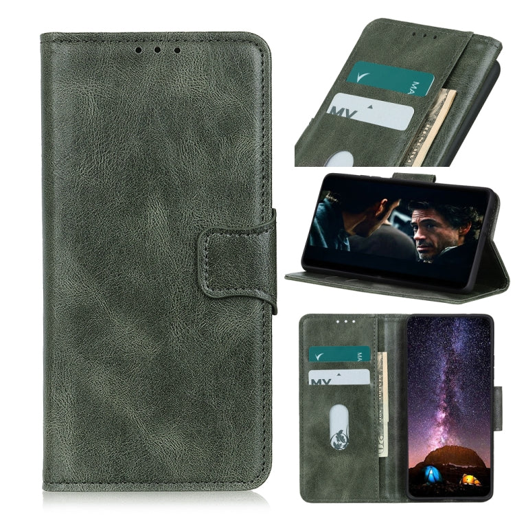 Mirren Crazy Horse Texture Horizontal Flip Leather Case with Holder & Card Slots & Wallet