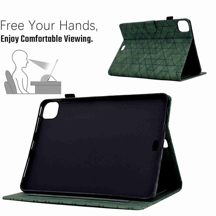 Rhombus TPU Smart Leather Tablet Case