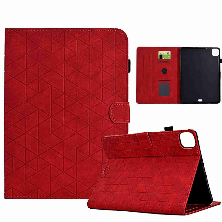 Rhombus TPU Smart Leather Tablet Case