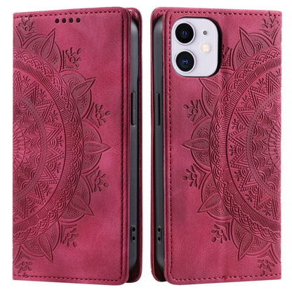 Totem Embossed Magnetic Leather Phone Case, For iPhone 12 mini, For iPhone 11 Pro Max, For iPhone 11, For iPhone 11 Pro