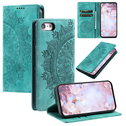 Totem Embossed Magnetic Leather Phone Case, For iPhone 14 Pro Max, For iPhone SE 2022 / 2020 / 8 / 7, For iPhone 13 Pro Max, For iPhone 13 Pro