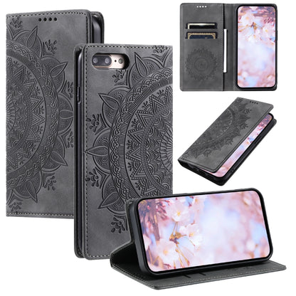 Totem Embossed Magnetic Leather Phone Case, For iPhone XS / S, For iPhone XR, For iPhone XS Max, For iPhone 8 Plus / 7 Plus