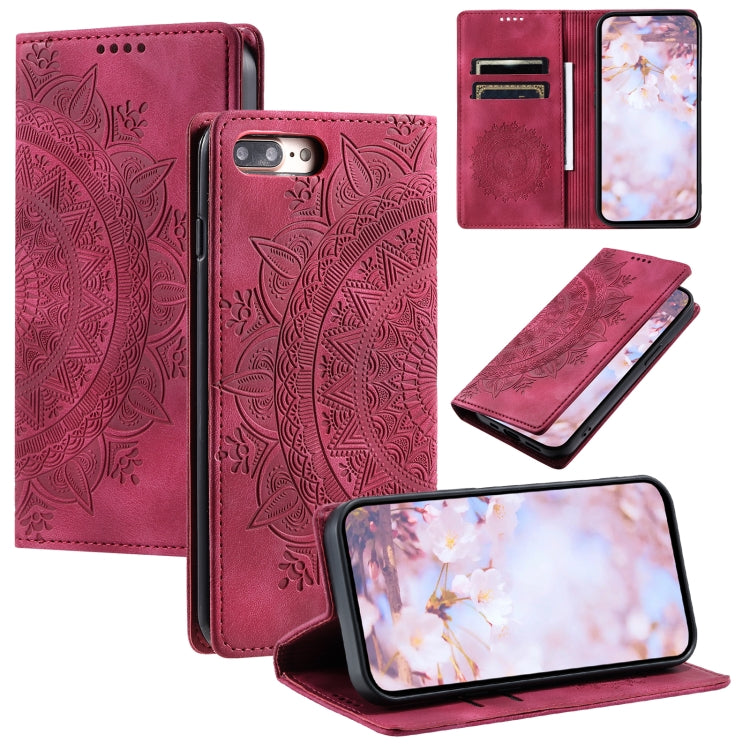 Totem Embossed Magnetic Leather Phone Case, For iPhone XS / S, For iPhone XR, For iPhone XS Max, For iPhone 8 Plus / 7 Plus