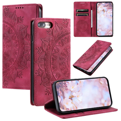 Totem Embossed Magnetic Leather Phone Case, For iPhone XS / S, For iPhone XR, For iPhone XS Max, For iPhone 8 Plus / 7 Plus