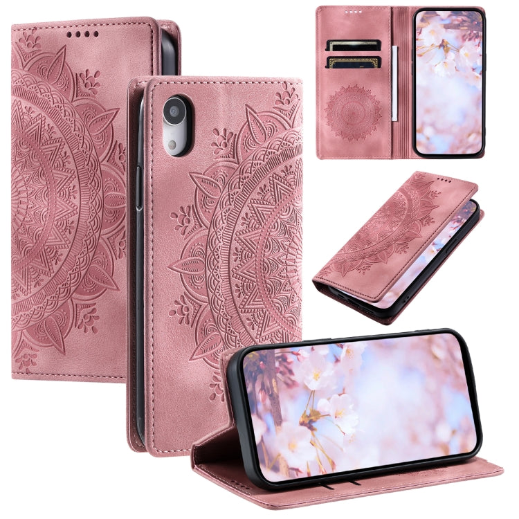 Totem Embossed Magnetic Leather Phone Case, For iPhone XS / S, For iPhone XR, For iPhone XS Max, For iPhone 8 Plus / 7 Plus