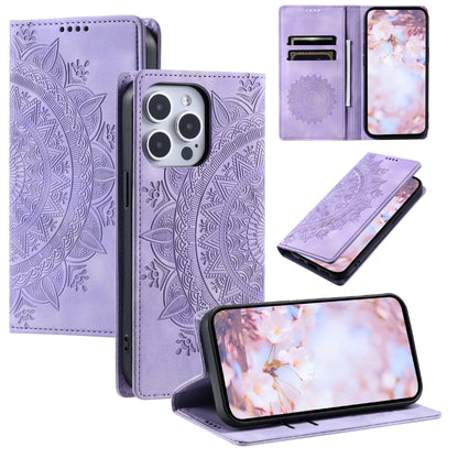 Totem Embossed Magnetic Leather Phone Case, For iPhone 16e / 17e, For iPhone 16 Pro Max, For iPhone 16 Pro, For iPhone 16 Plus