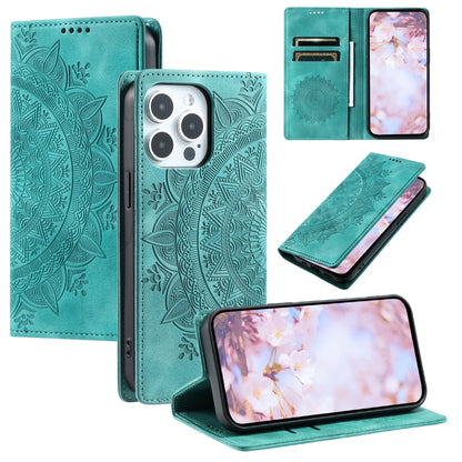 Totem Embossed Magnetic Leather Phone Case, For iPhone 16e / 17e, For iPhone 16 Pro Max, For iPhone 16 Pro, For iPhone 16 Plus