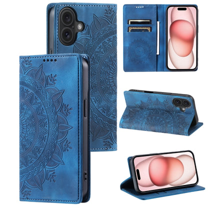 Totem Embossed Magnetic Leather Phone Case, For iPhone 16, For iPhone 15 Pro Max, For iPhone 15 Pro, For iPhone 15 Plus