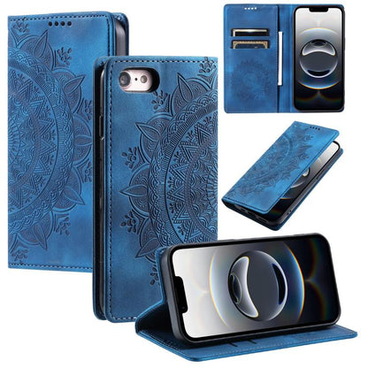 Totem Embossed Magnetic Leather Phone Case, For iPhone 16e / 17e, For iPhone 16 Pro Max, For iPhone 16 Pro, For iPhone 16 Plus