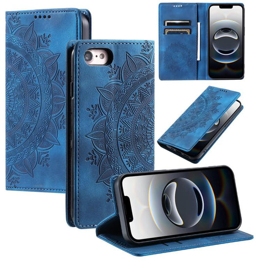 Totem Embossed Magnetic Leather Phone Case, For iPhone 16e / 17e, For iPhone 16 Pro Max, For iPhone 16 Pro, For iPhone 16 Plus
