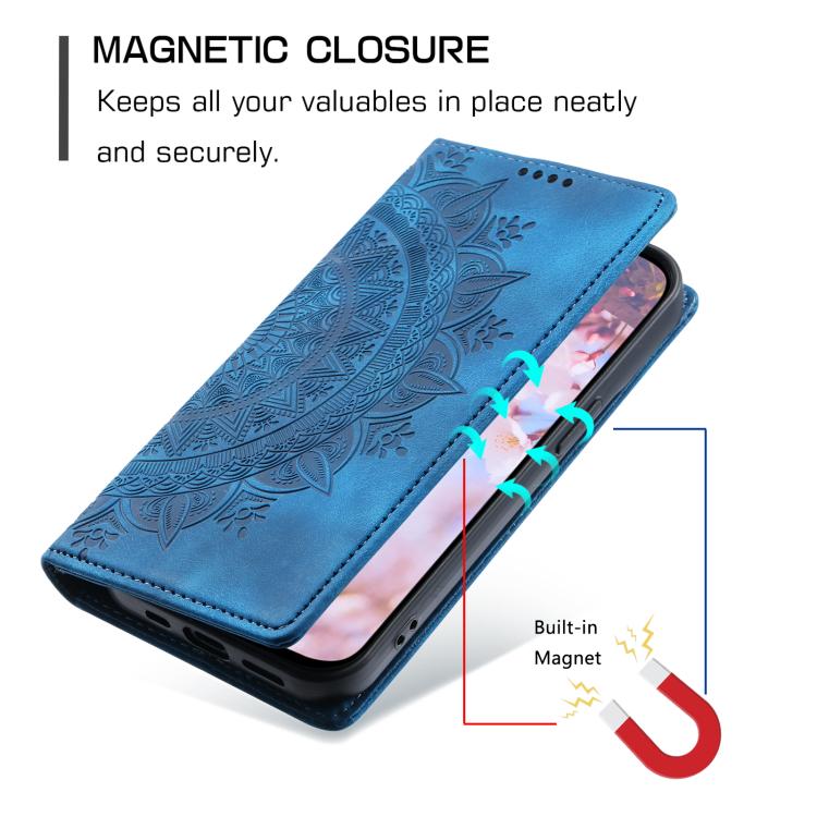 Totem Embossed Magnetic Leather Phone Case, For iPhone 16e / 17e, For iPhone 16 Pro Max, For iPhone 16 Pro, For iPhone 16 Plus