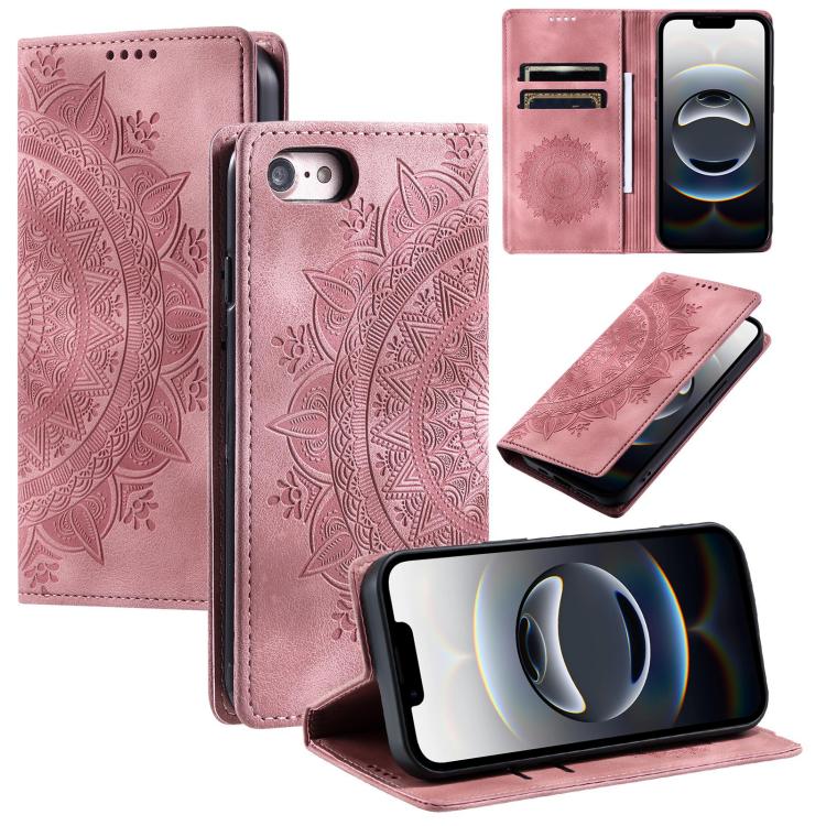 Totem Embossed Magnetic Leather Phone Case, For iPhone 16e / 17e, For iPhone 16 Pro Max, For iPhone 16 Pro, For iPhone 16 Plus