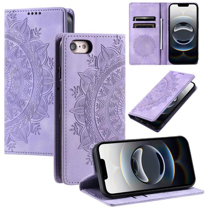 Totem Embossed Magnetic Leather Phone Case, For iPhone 16e / 17e, For iPhone 16 Pro Max, For iPhone 16 Pro, For iPhone 16 Plus