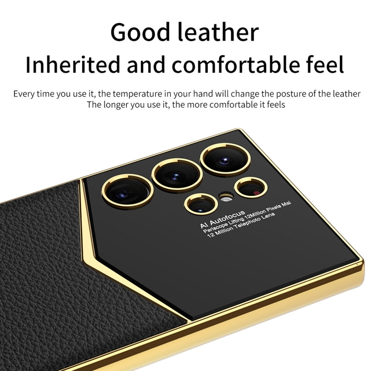 GKK Plating Soft TPU + Leather Full Coverage Phone Case without Pen