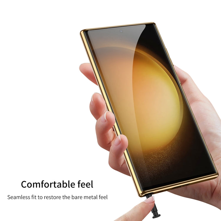 GKK Plating Soft TPU + Leather Full Coverage Phone Case without Pen, For Samsung Galaxy S24 Ultra 5G, For Samsung Galaxy S24+ 5G, For Samsung Galaxy S24 5G